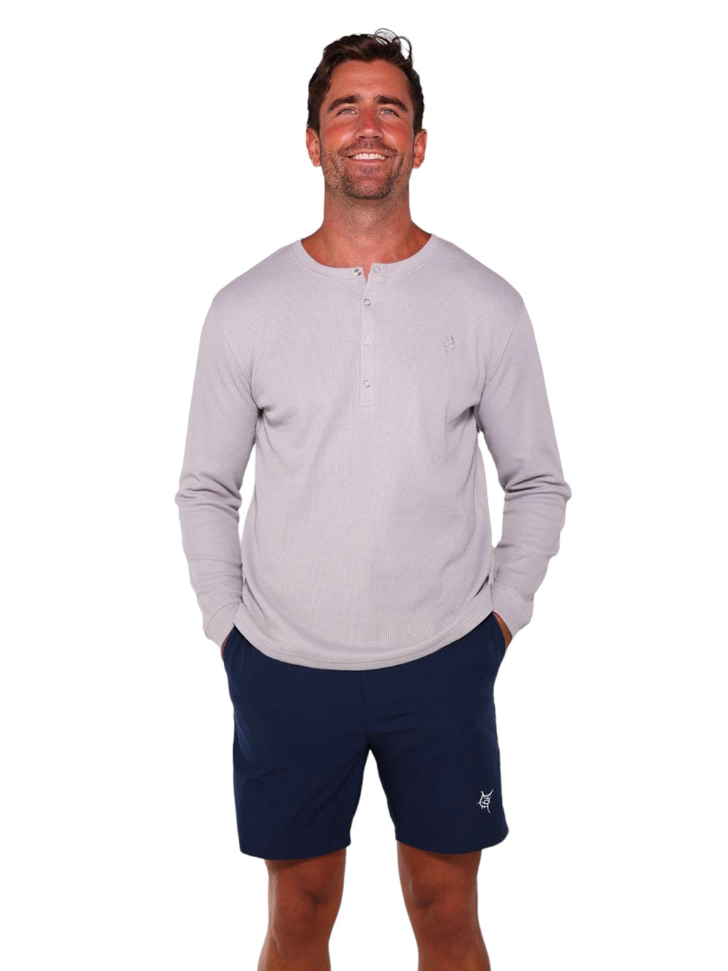 White Water Life Mystic Henley — lifestyle context