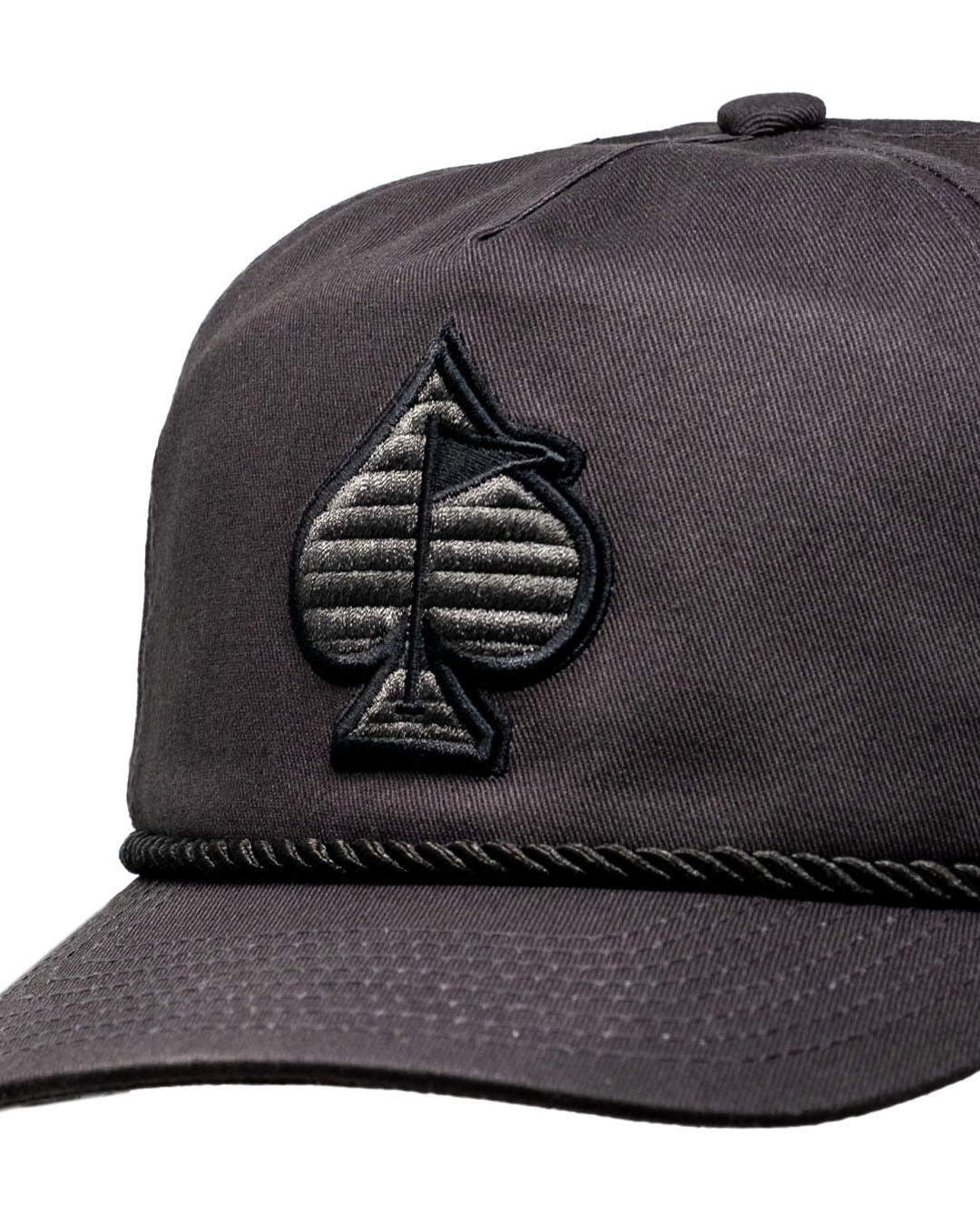 Pins and Aces Heritage Rope Hat - Charcoal — alternative angle