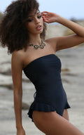 Forever Young Swimwear Forever Young Swimwear Hermosa Ruffled One Piece — construction detail