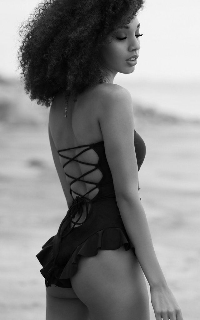 Forever Young Swimwear Forever Young Swimwear Hermosa Ruffled One Piece — detail shot 7