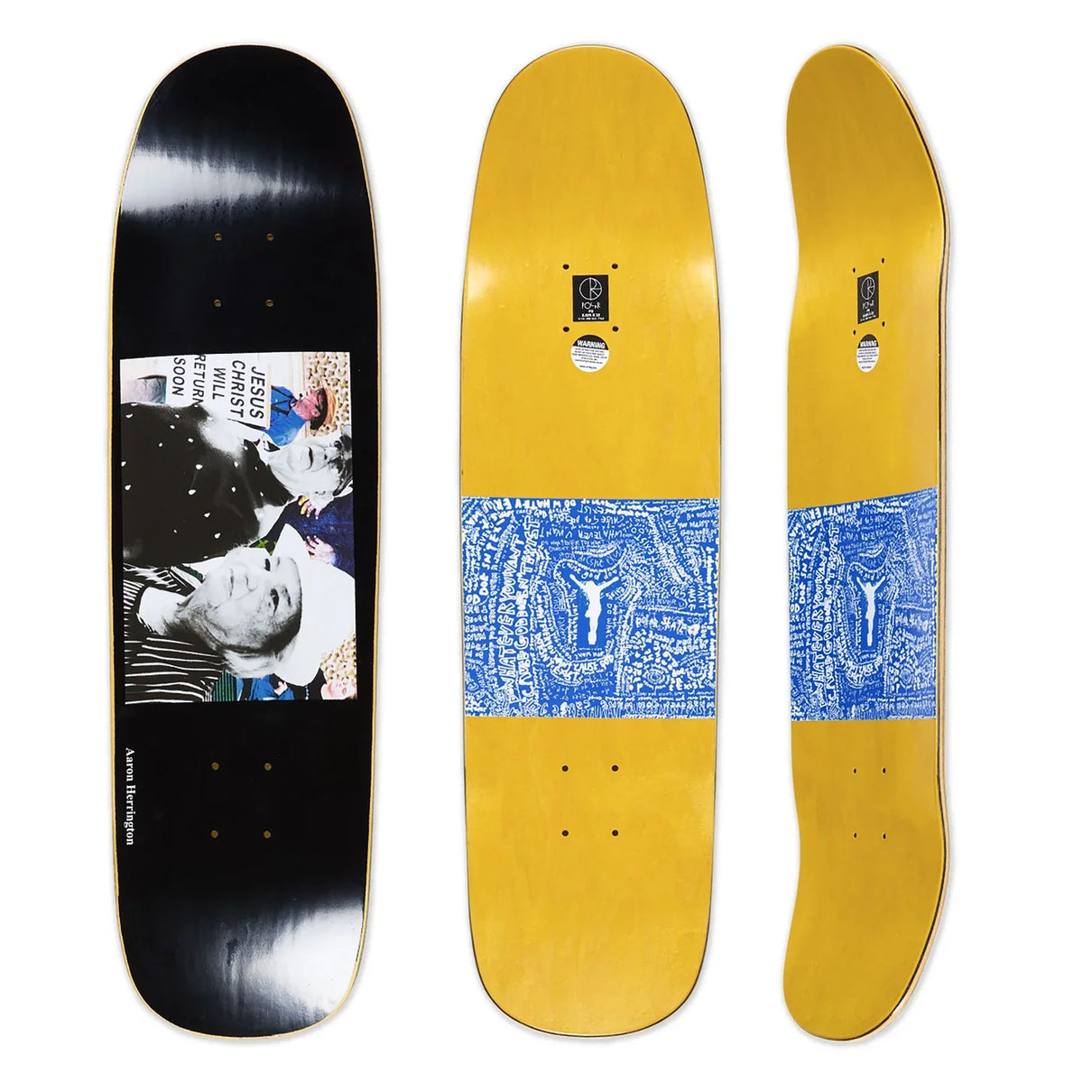 Polar Aaron Herrington Return Soon Deck - 8.625" Black by Skates USA
