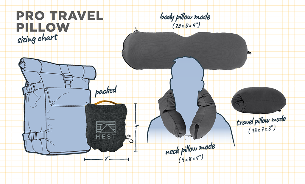 Pro Travel Pillow – HEST, view 4