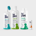 HiPet Effective Cleaning Set, Clarifying Shampoo + Tear Stain & Ear Solution + Paw Cleaning Foam + Paw & Nose Balm, 4-Piece Bundle