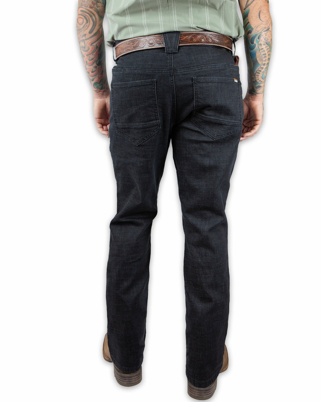 Off The Grid Surplus Hideout Denim Boot Cut - Black — side view