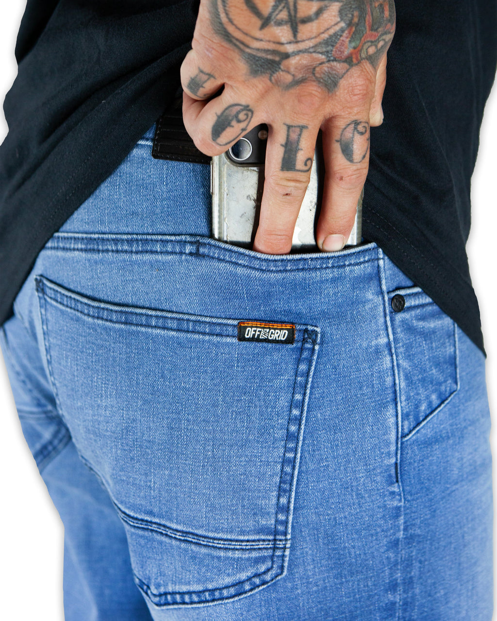 Off The Grid Surplus Hideout Denim Standard Fit - Vintage Wash — color detail