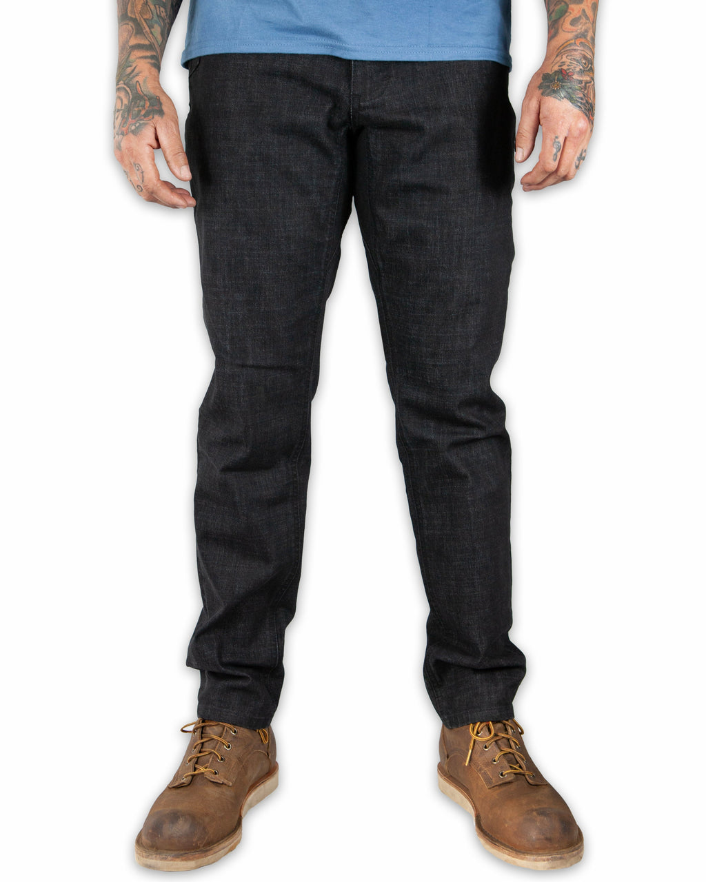 Off The Grid Surplus Hideout Denim Taper Fit Pants - Black — main product shot