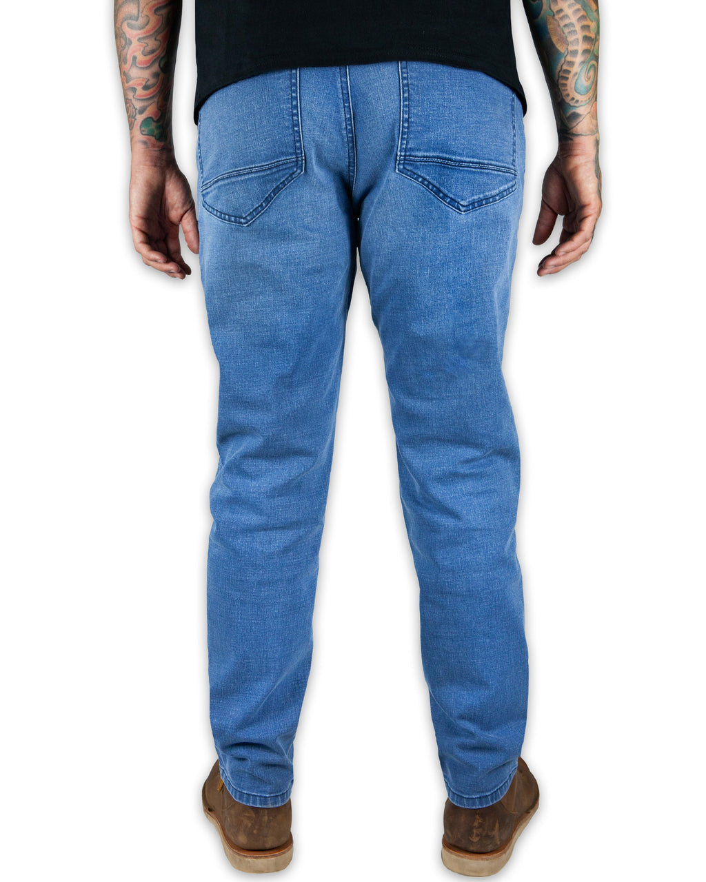 Off The Grid Surplus Hideout Denim Taper Fit Pants - Vintage Wash — back view