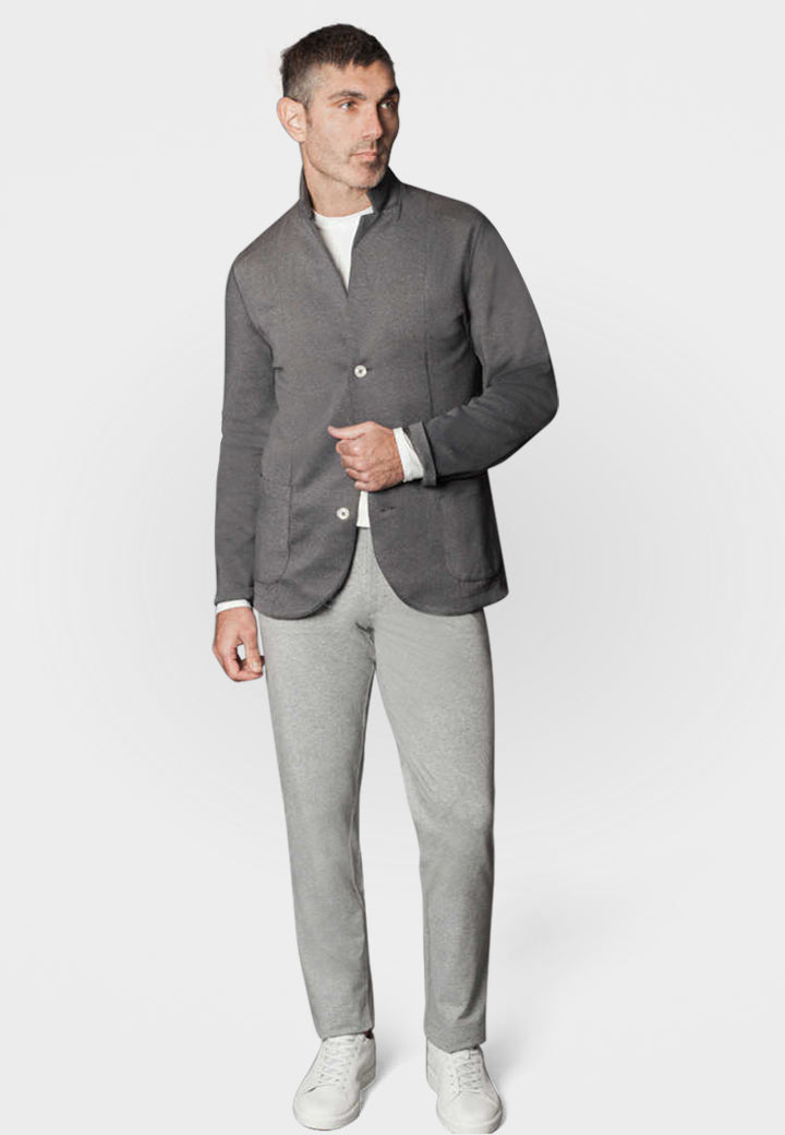 Buki High-Five Tech Pants - Heather Grey — in-use photo