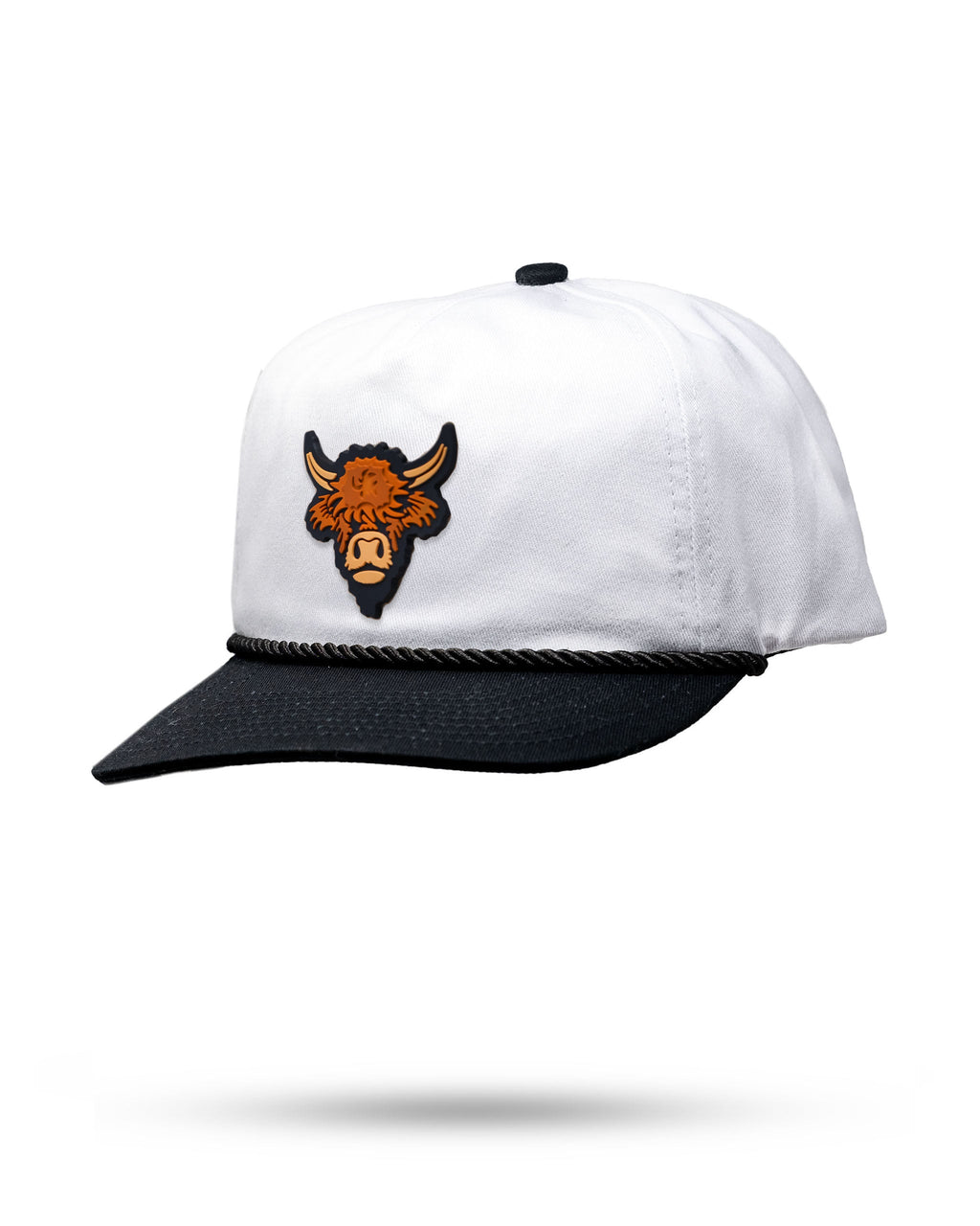 Pins and Aces Heritage Rope Hat - Highland Cow - Domino — main product shot