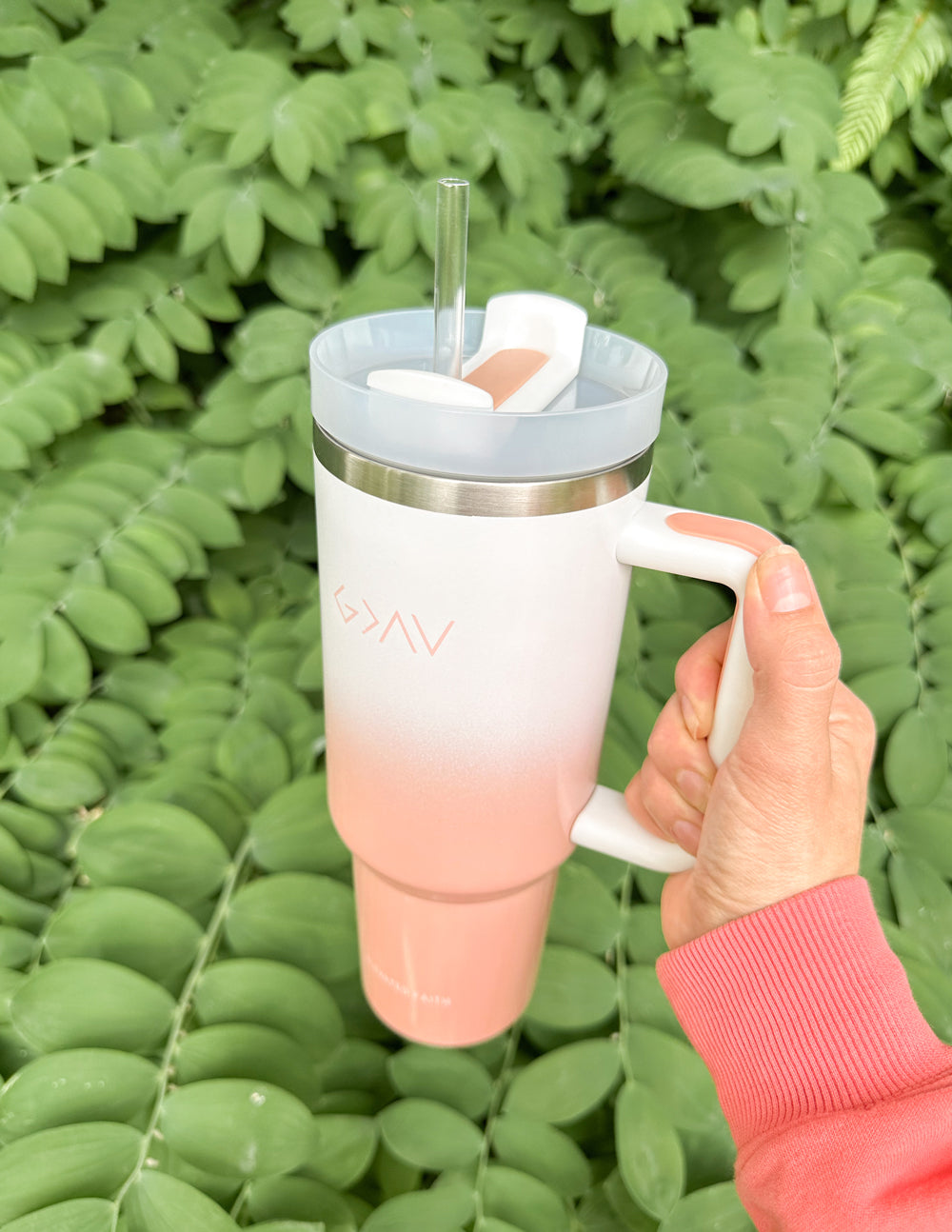 Elevated Faith Highs and Lows 40 oz Tumbler — lifestyle context