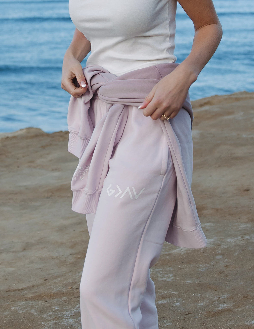 Elevated Faith Highs and Lows Purple Unisex Sweatpant — main product shot