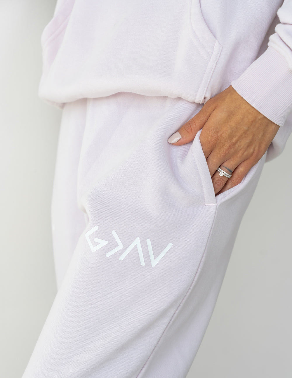 Elevated Faith Highs and Lows Purple Unisex Sweatpant — size reference