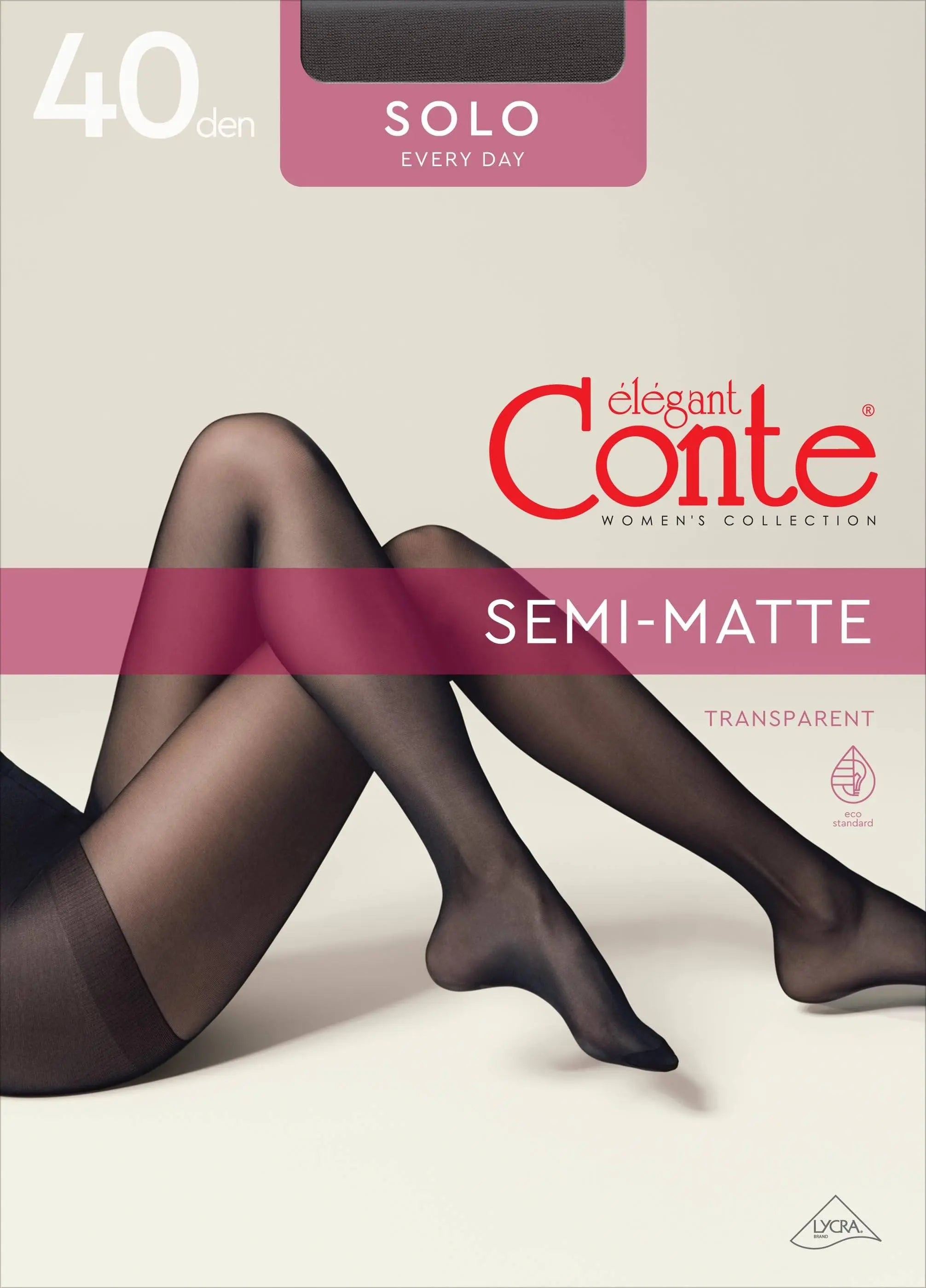 TheRanok.com Tights Conte Solo 40 Den - Classic Pantyhose — side view