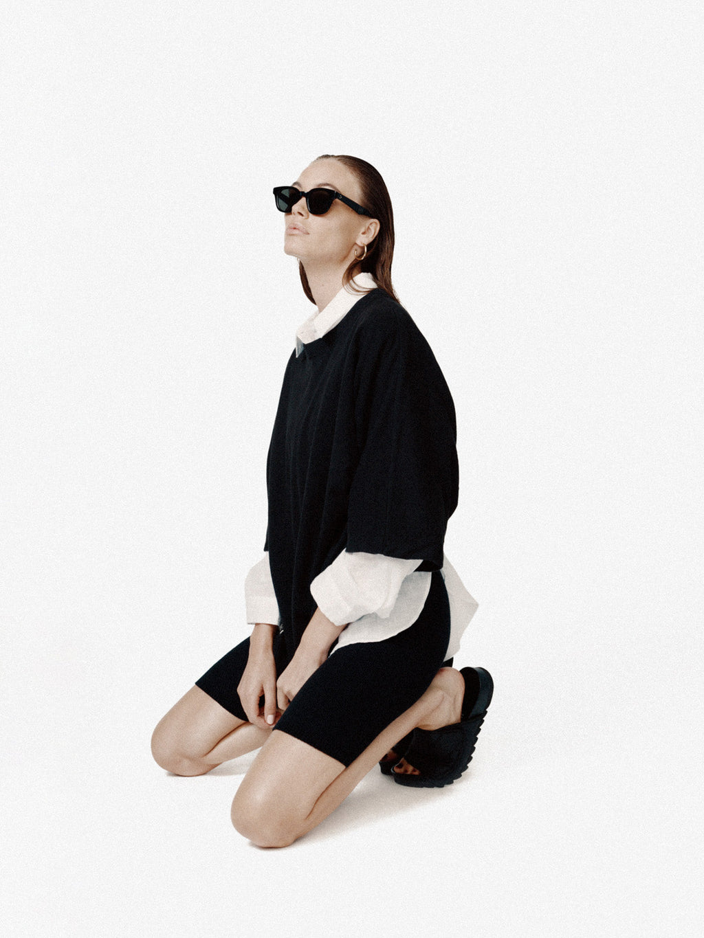 Holden Outerwear Seamless Biker Short - Black — lifestyle context