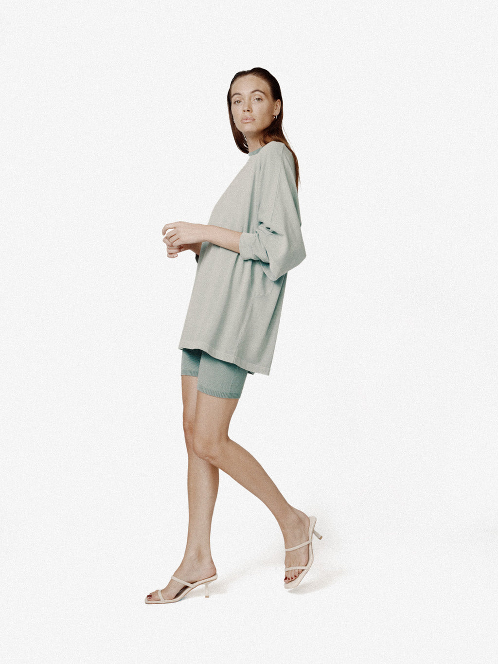 Holden Outerwear Seamless Biker Short - Sage — alternative angle