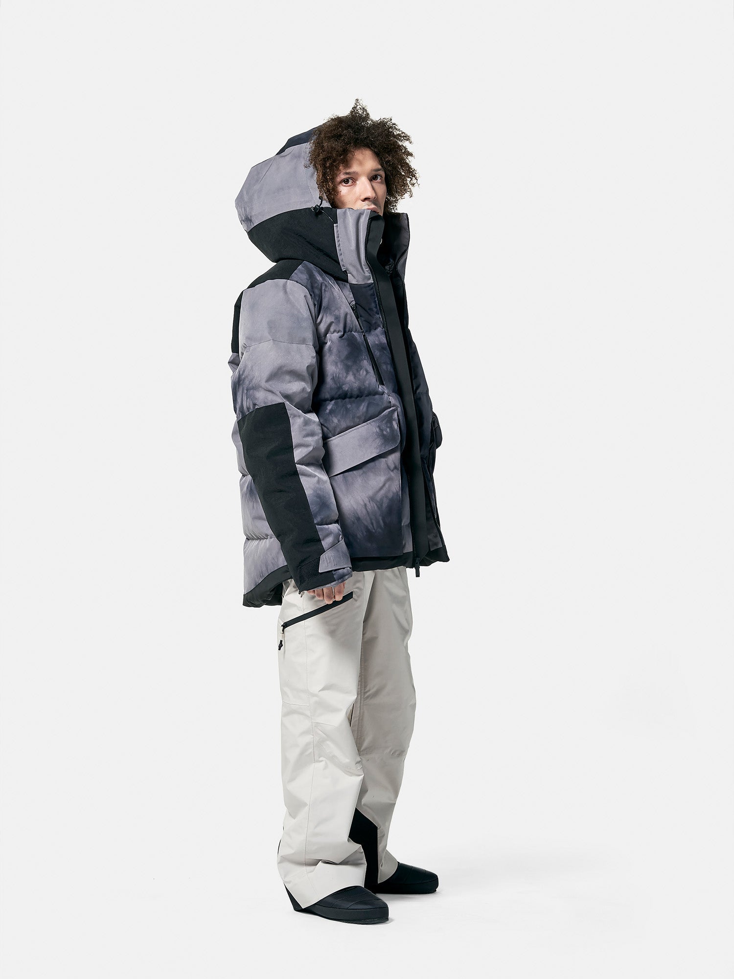 Holden Outerwear Peak Down Parka - Haze Dye — side view