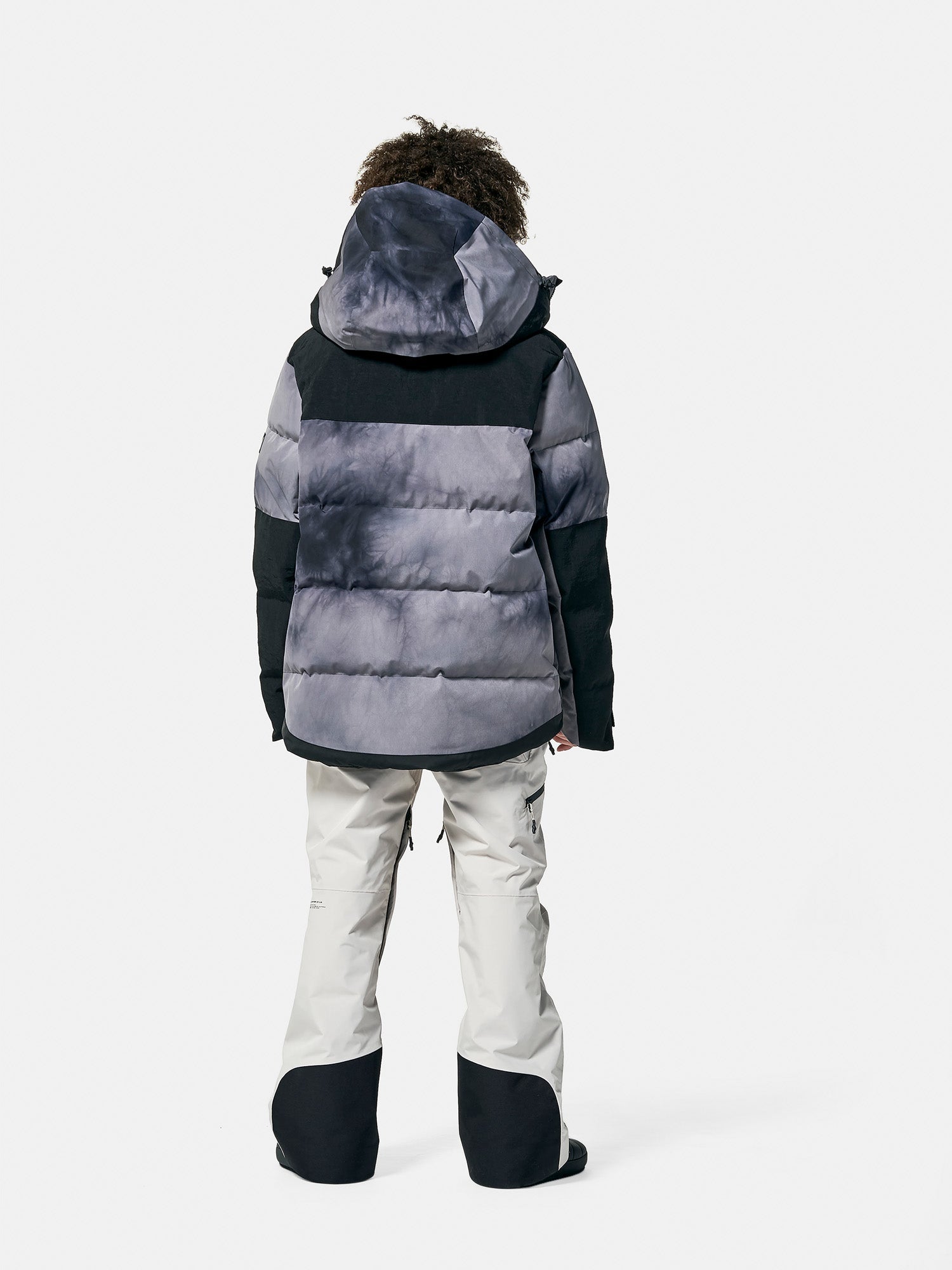 Holden Outerwear Peak Down Parka - Haze Dye — detail close-up
