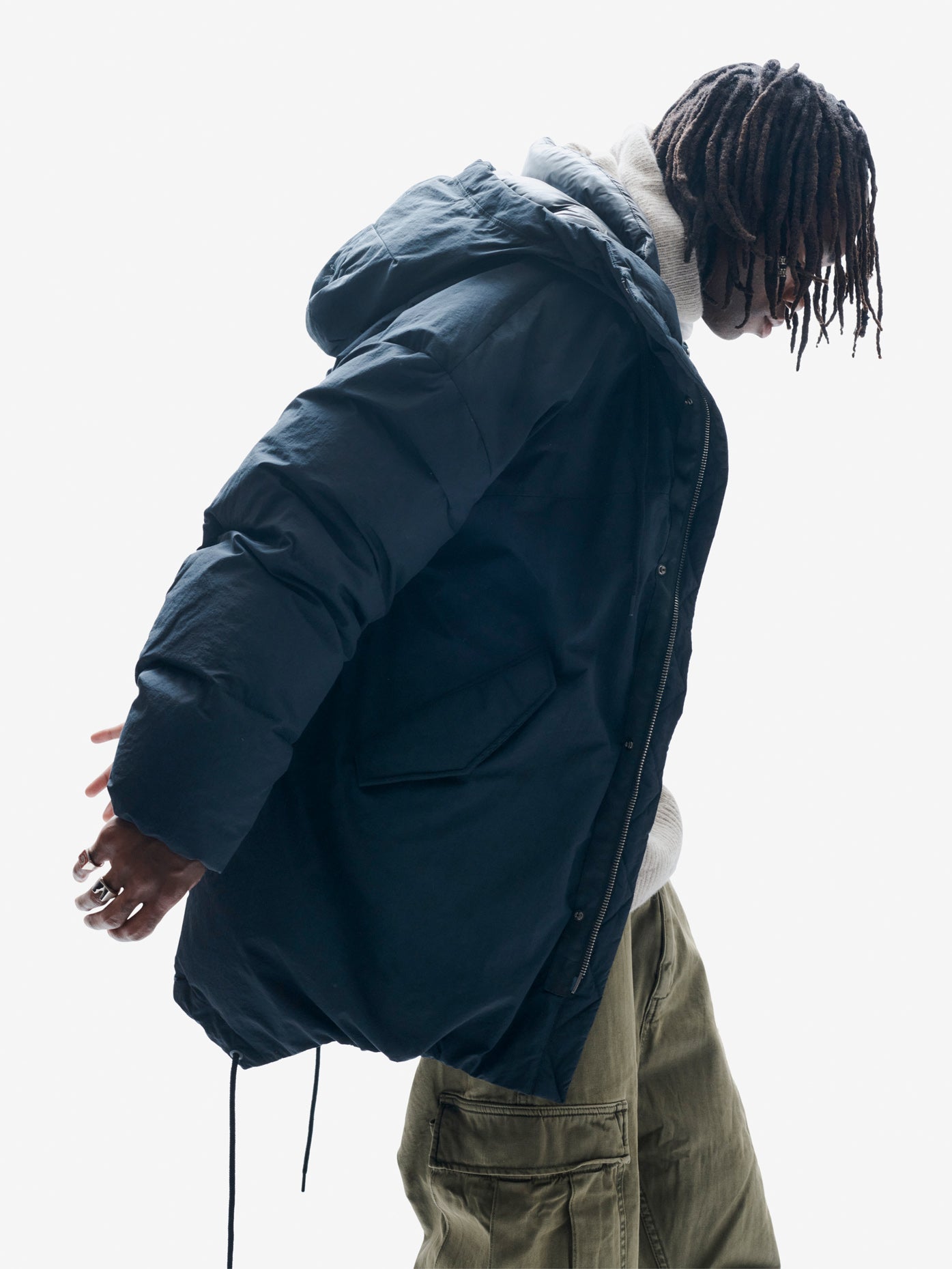 Holden Outerwear Long Down Parka - Black — lifestyle context