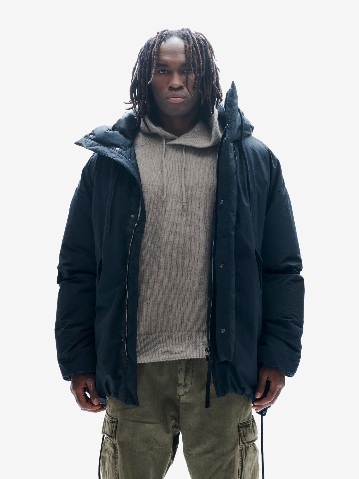 Holden Outerwear Long Down Parka - Black — main product shot
