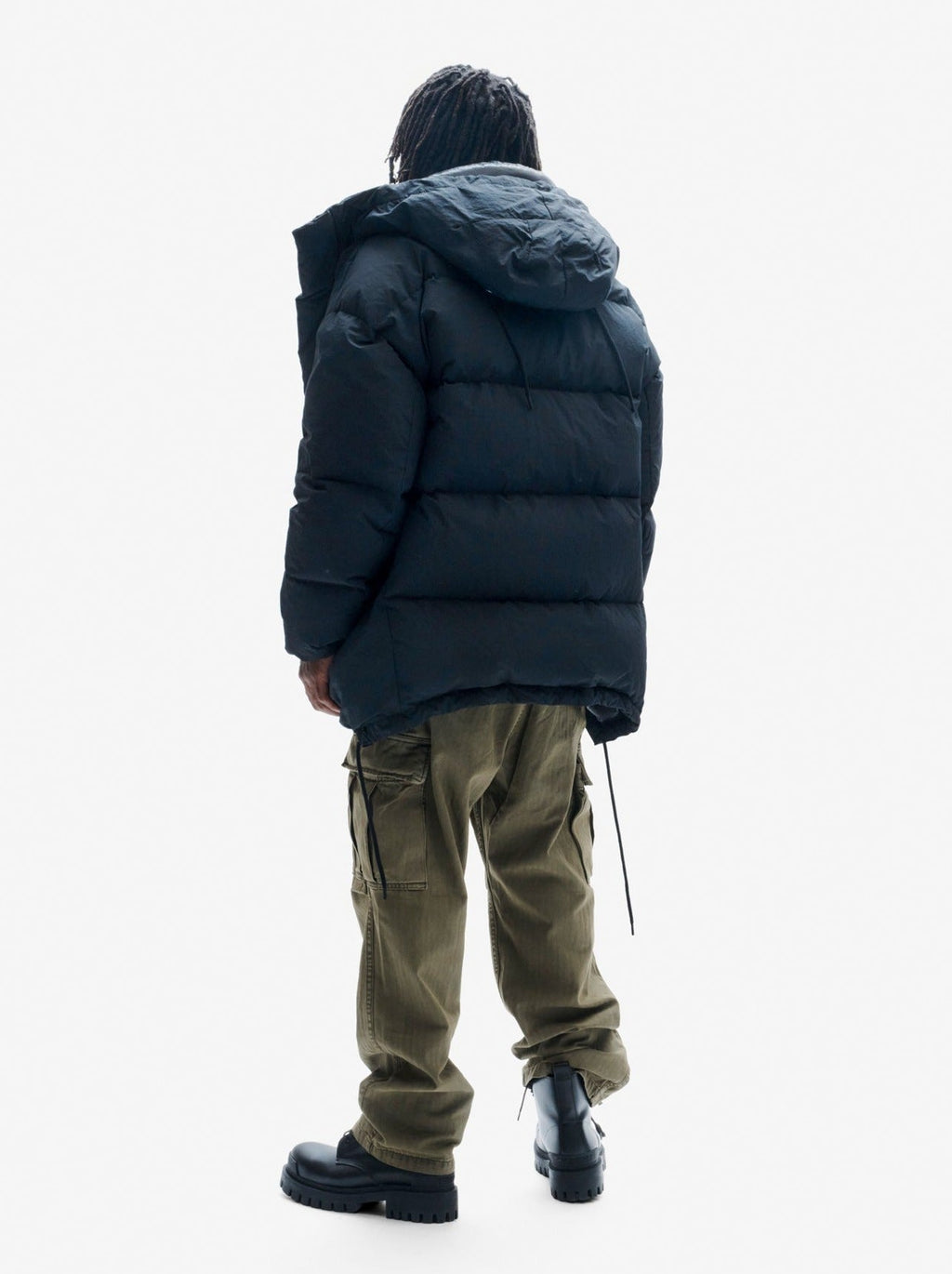 Holden Outerwear Long Down Parka - Black — back view
