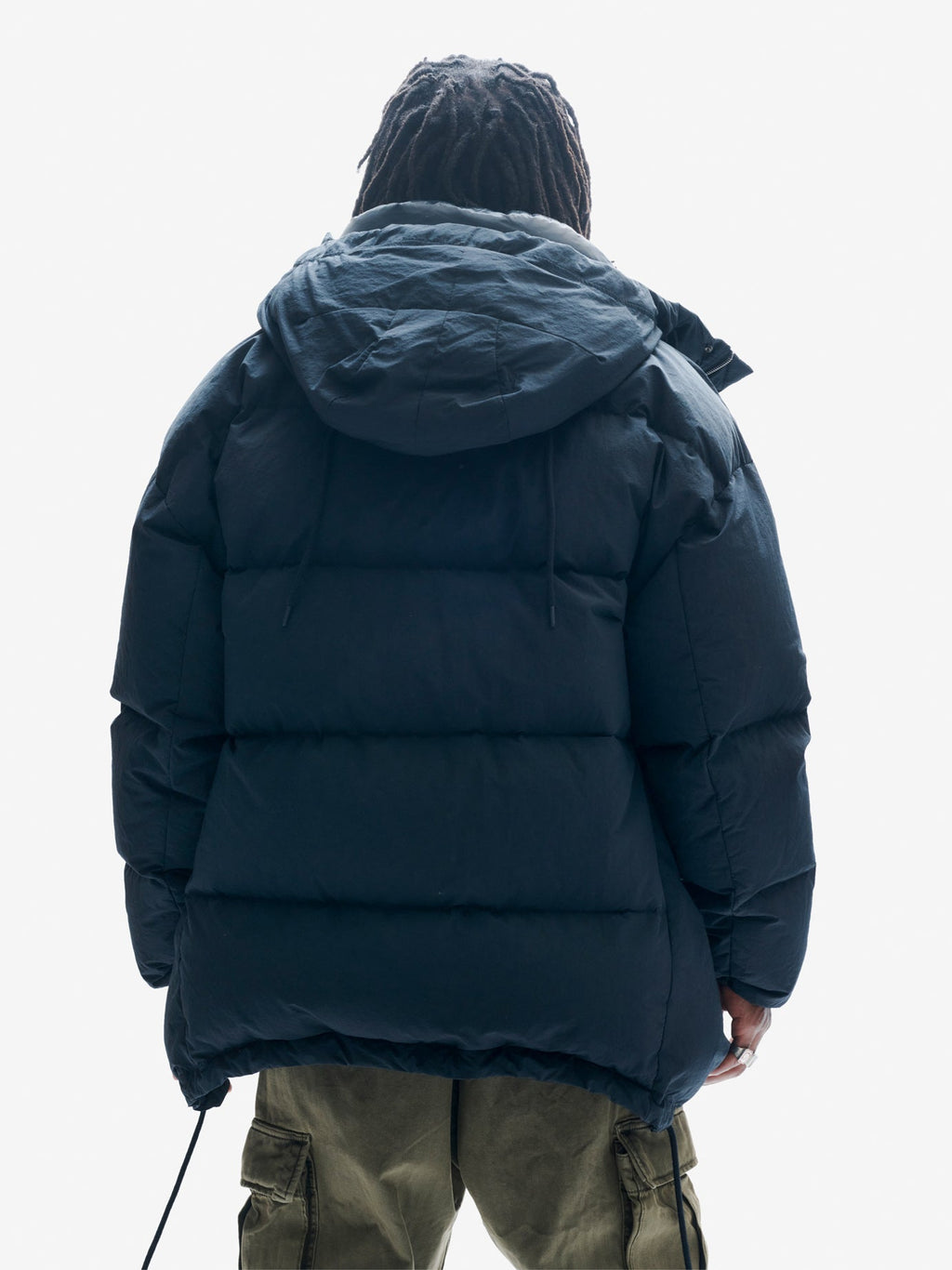 Holden Outerwear Long Down Parka - Black — detail close-up