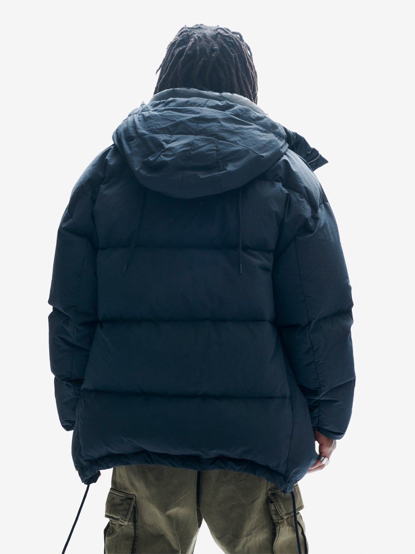 Holden Outerwear Long Down Parka - Black — detail close-up