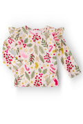 Mila & Rose ® Holly Jolly Christmas L/S Ruffle Tee — main product shot