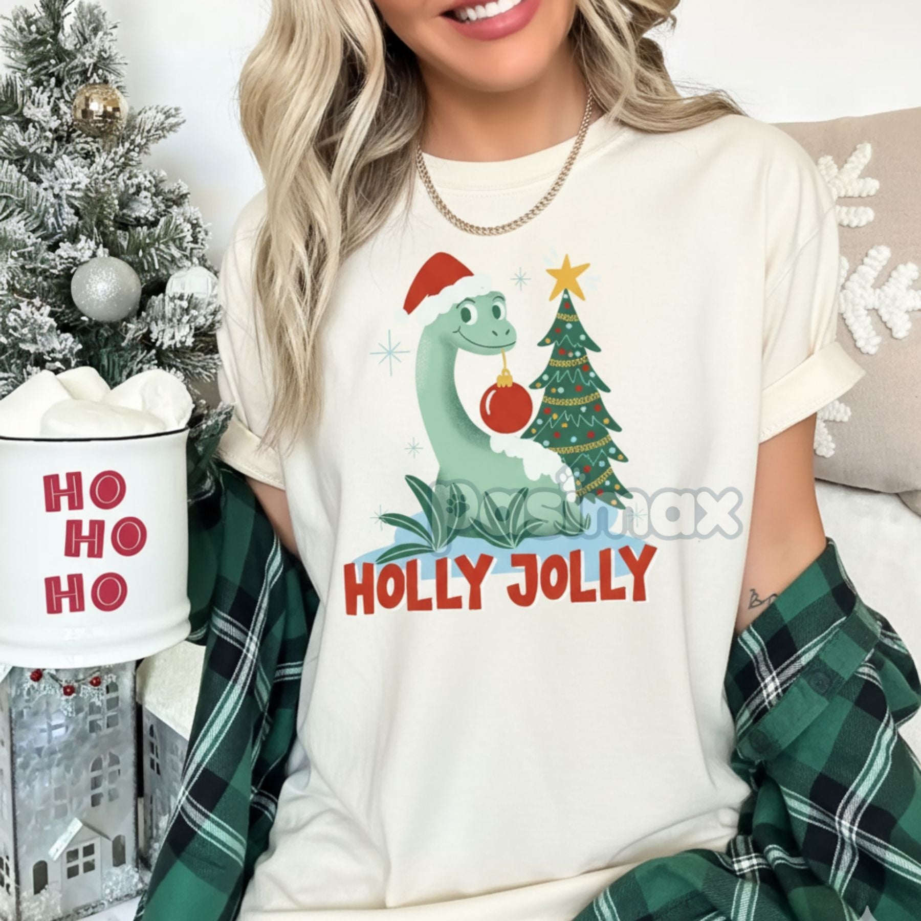 Pasimax 'Holly Jolly' Christmas T-shirt — main product shot