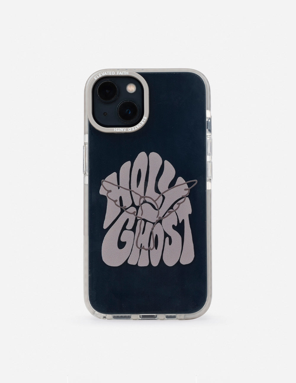 Elevated Faith Holy Ghost Phone Case — Elevated Faith branding close-up