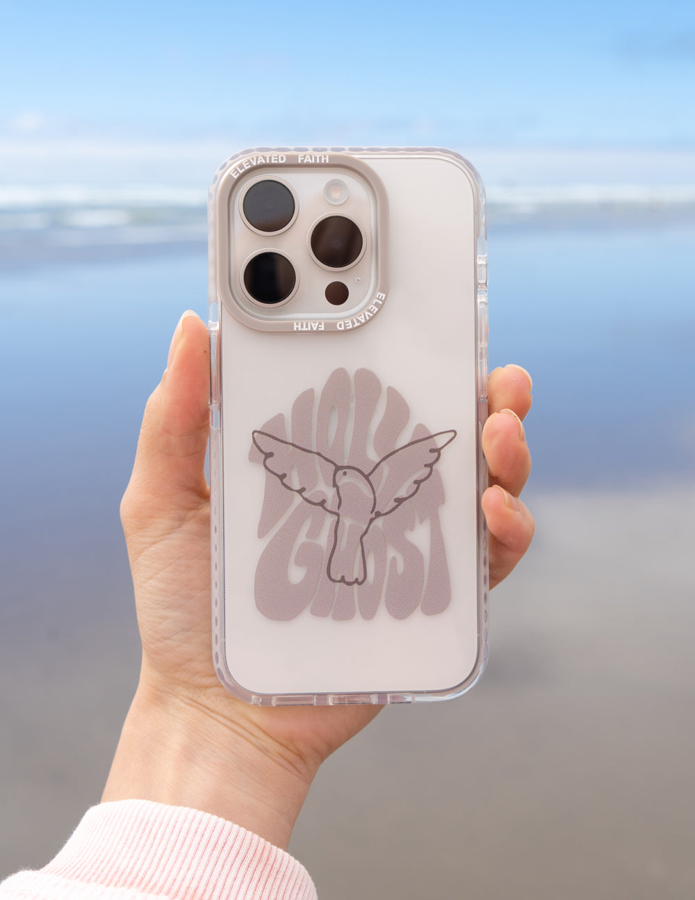 Elevated Faith Holy Ghost Phone Case — construction detail