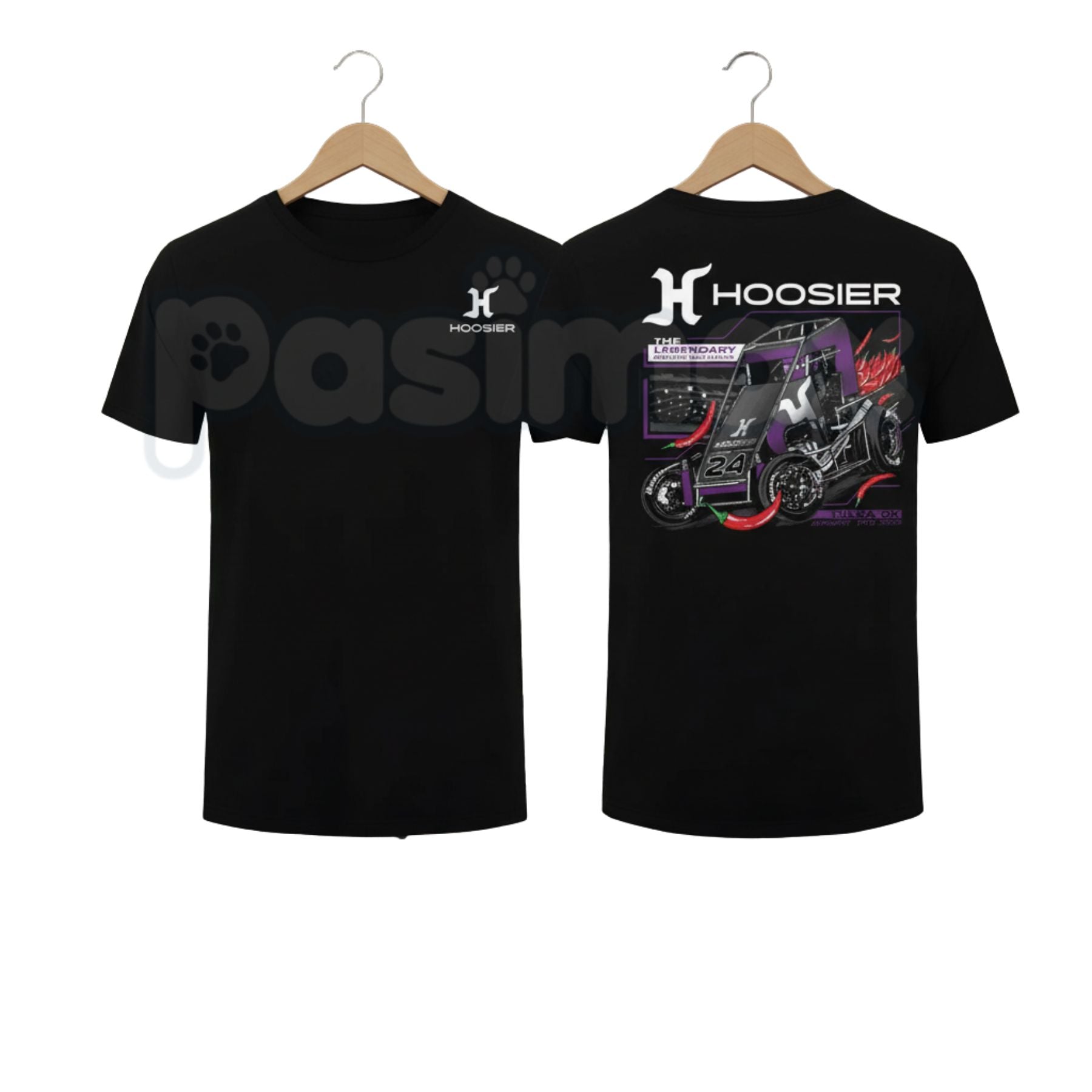 Hoosier Racing Sprint Car T-Shirt – Dirt Track Motorsports Fan Tee, Premium 100% Cotton Outlaw Sprint Car Top, Soft Lived-In Heavyweight Racing Life Shirt, Made in USA