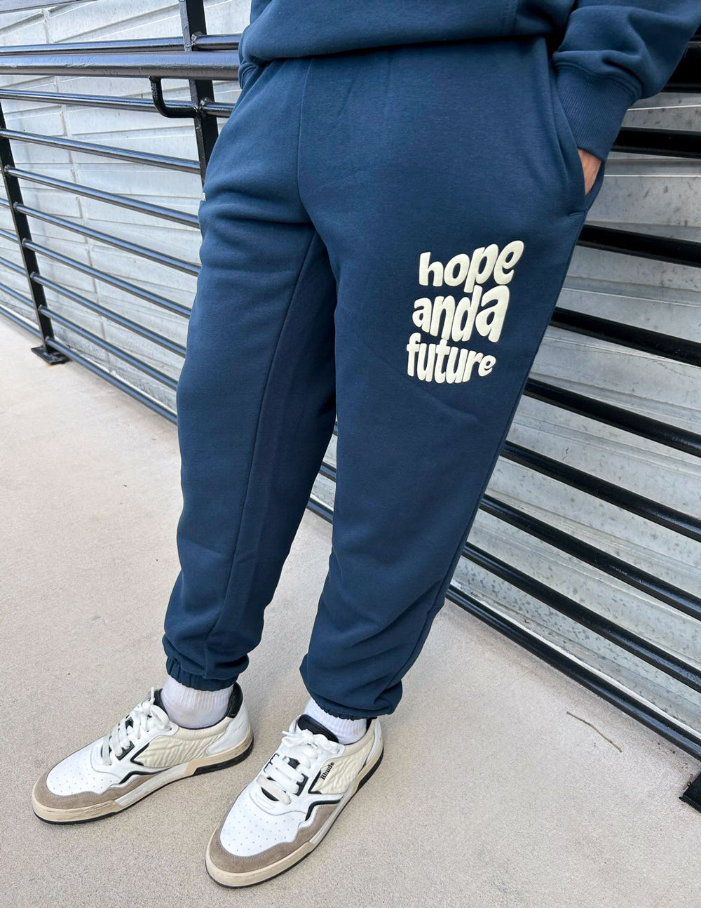 Elevated Faith Hope and a Future Unisex Sweatpant — side view