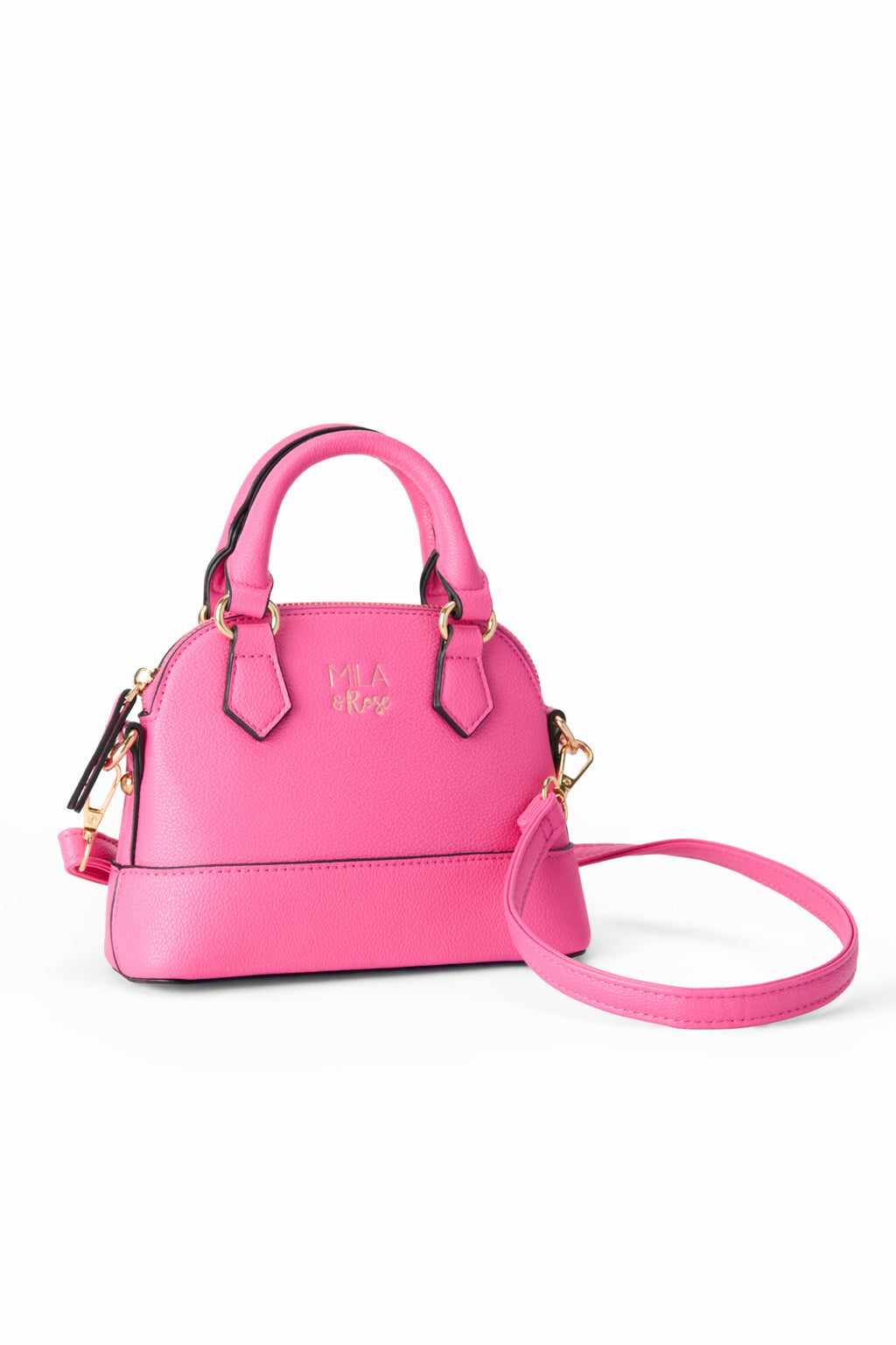 Mila & Rose ® Hot Pink Girl's Crossbody Purse — detail close-up