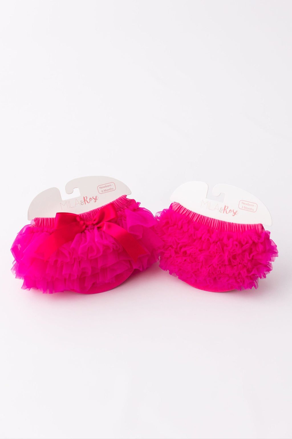 Mila & Rose ® Hot Pink Ruffle Bum Bloomer — detail close-up
