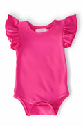 Mila & Rose ® Hot Pink S/S Flutter Bodysuit — main product shot