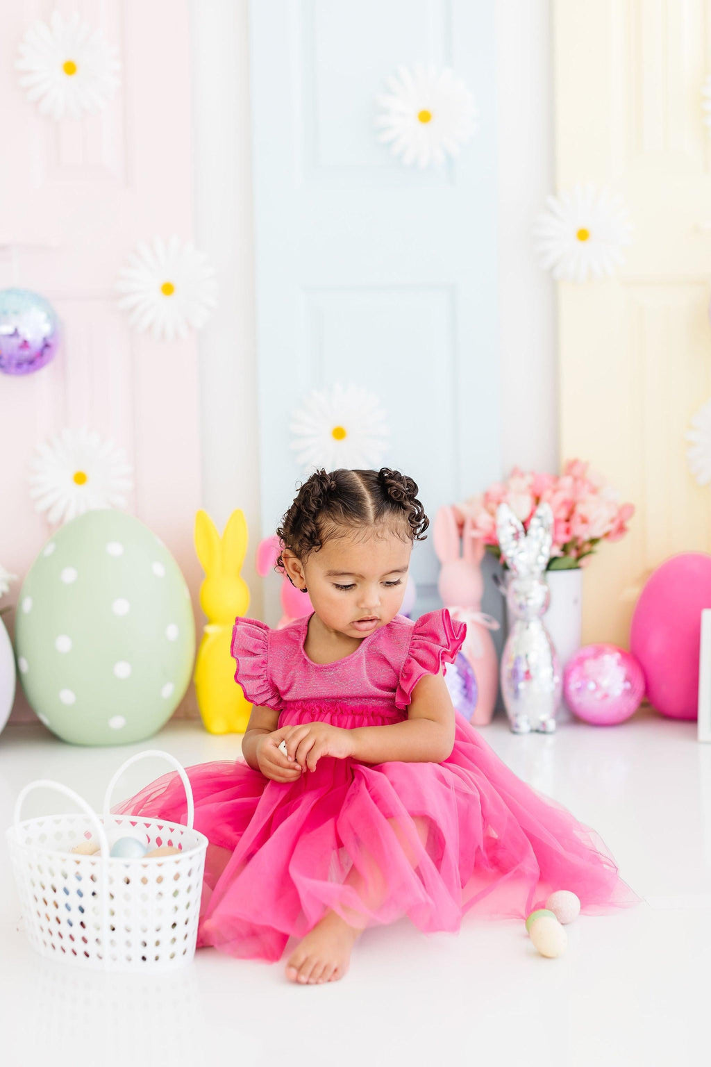 Mila & Rose ® Hot Pink Shimmer Tutu Dress — alternative angle