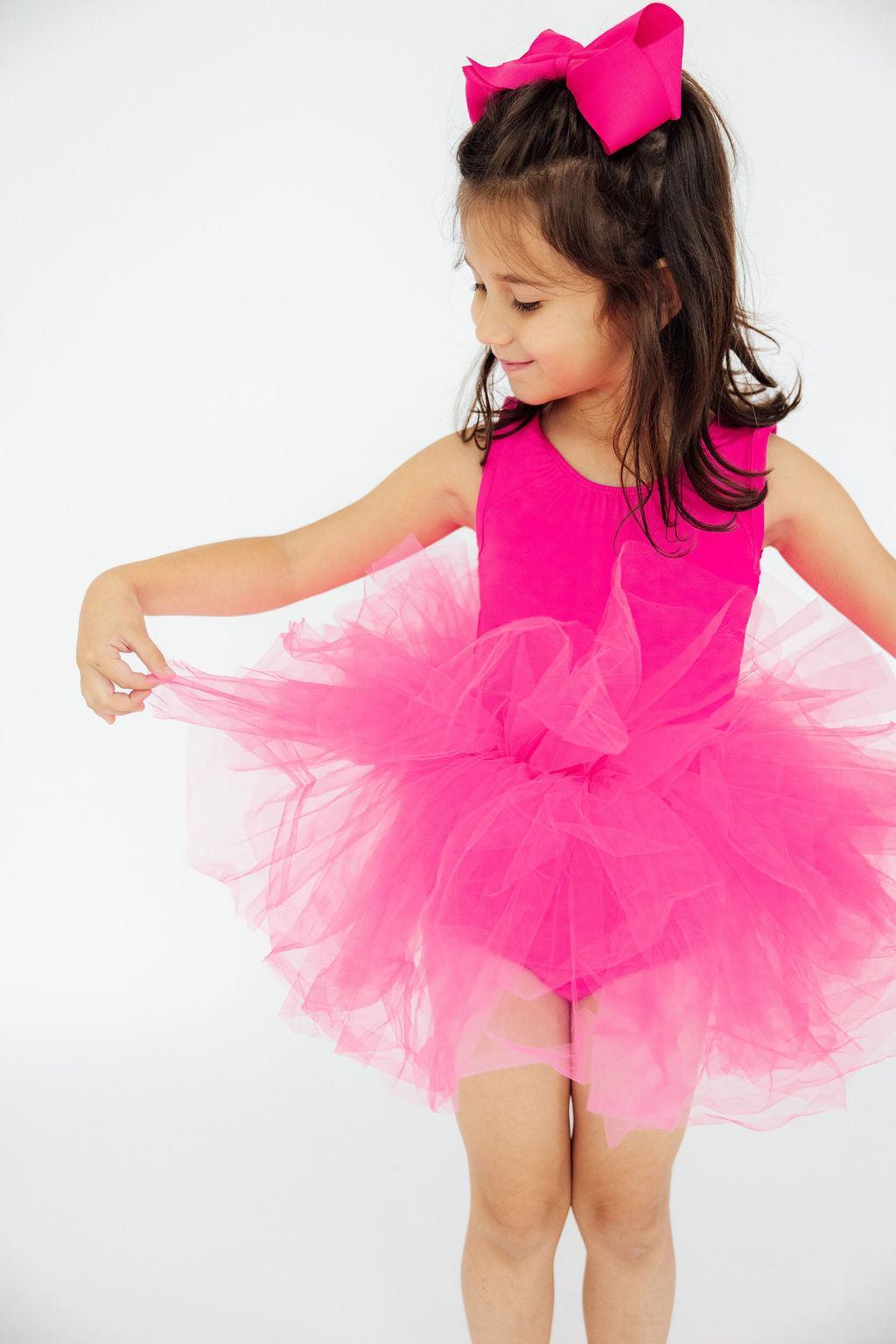 Mila & Rose ® Hot Pink Tank Tutu Leotard — main product shot