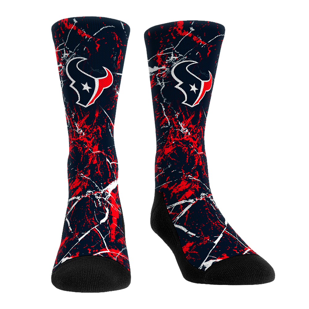 Rock 'Em Socks Rock 'Em Socks Houston Texans - Cracked Marble — main product shot