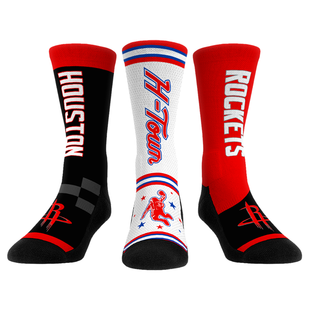 Rock 'Em Socks Rock 'Em Socks Houston Rockets - Ultimate Jersey - 3-Pack — main product shot