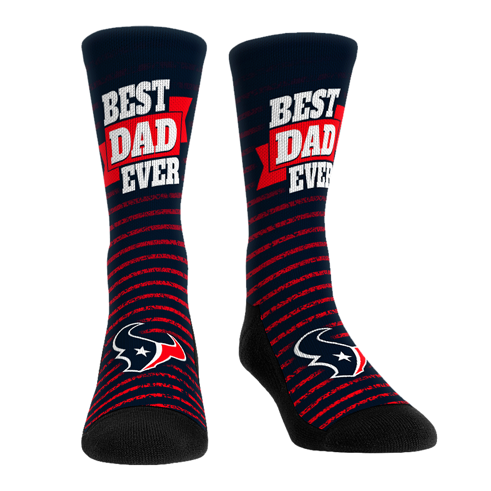 Rock 'Em Socks Rock 'Em Socks Houston Texans - Best Dad Ever — main product shot