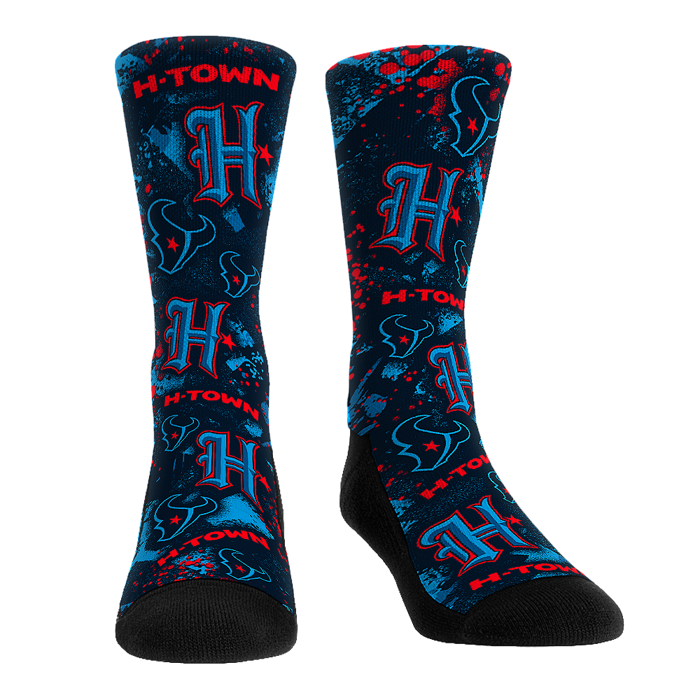 Rock 'Em Socks Rock 'Em Socks Houston Texans - H-Town All-Over — main product shot