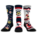 Rock 'Em Socks Rock 'Em Socks Houston Texans - SpongeBob SquarePants  - 3-Pack — main product shot