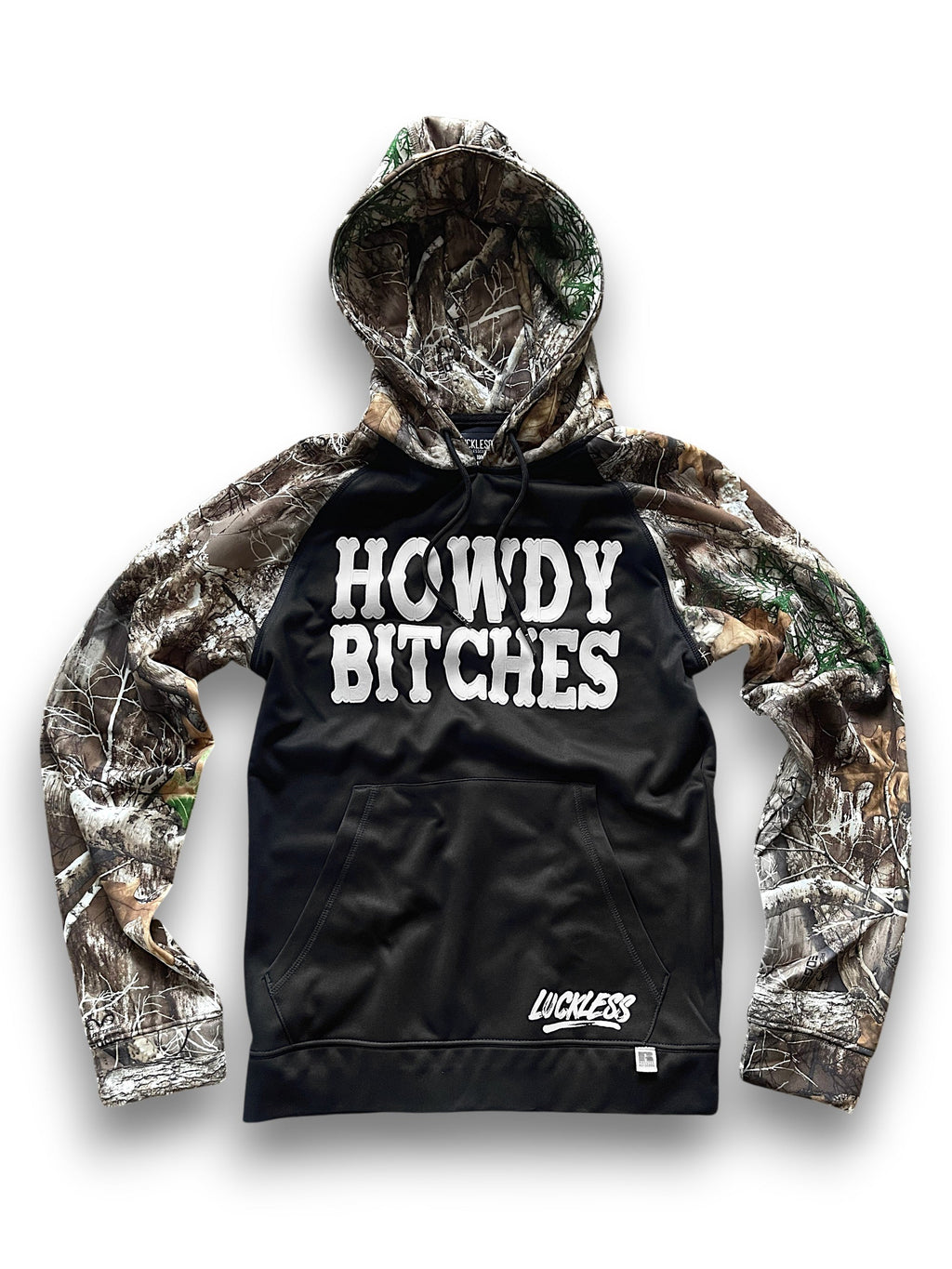 Luckless Outfitters Howdy Bitches Hoodie — main product shot