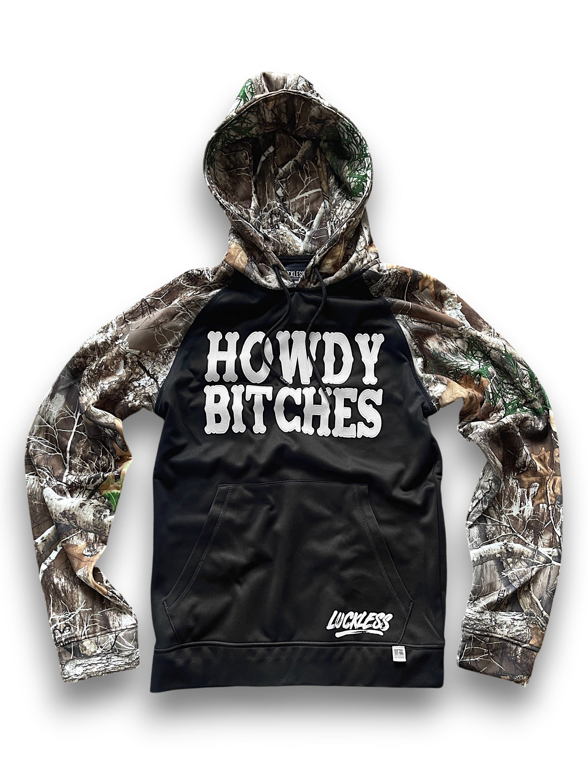 Luckless Outfitters Howdy Bitches Hoodie — main product shot