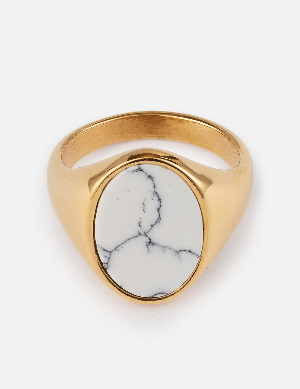Elevated Faith Howlite Stone Ring — main product shot