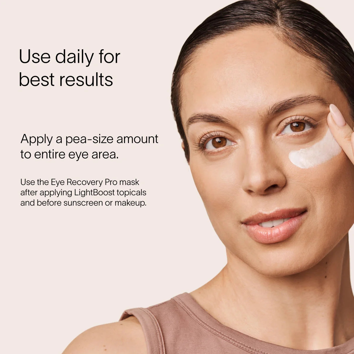 Solawave Light Therapy Boosting Eye Cream — in-use photo