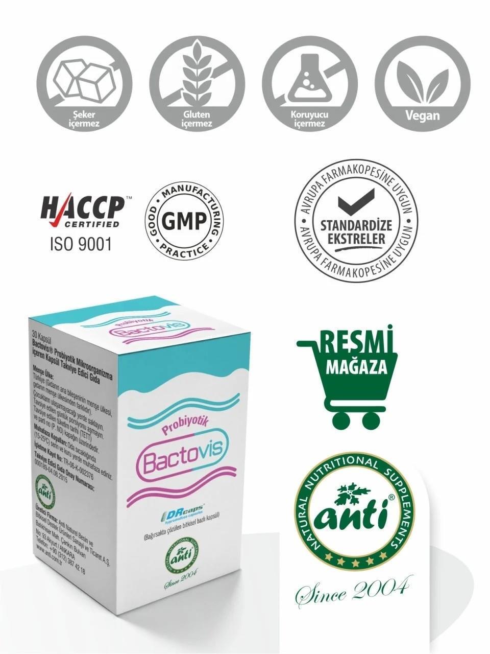 Bactovis Probiotic Supplement - 4 Strains, 10 Billion CFU, Vegan & Vegetarian Friendly - Supports Digestive Health & Immune System