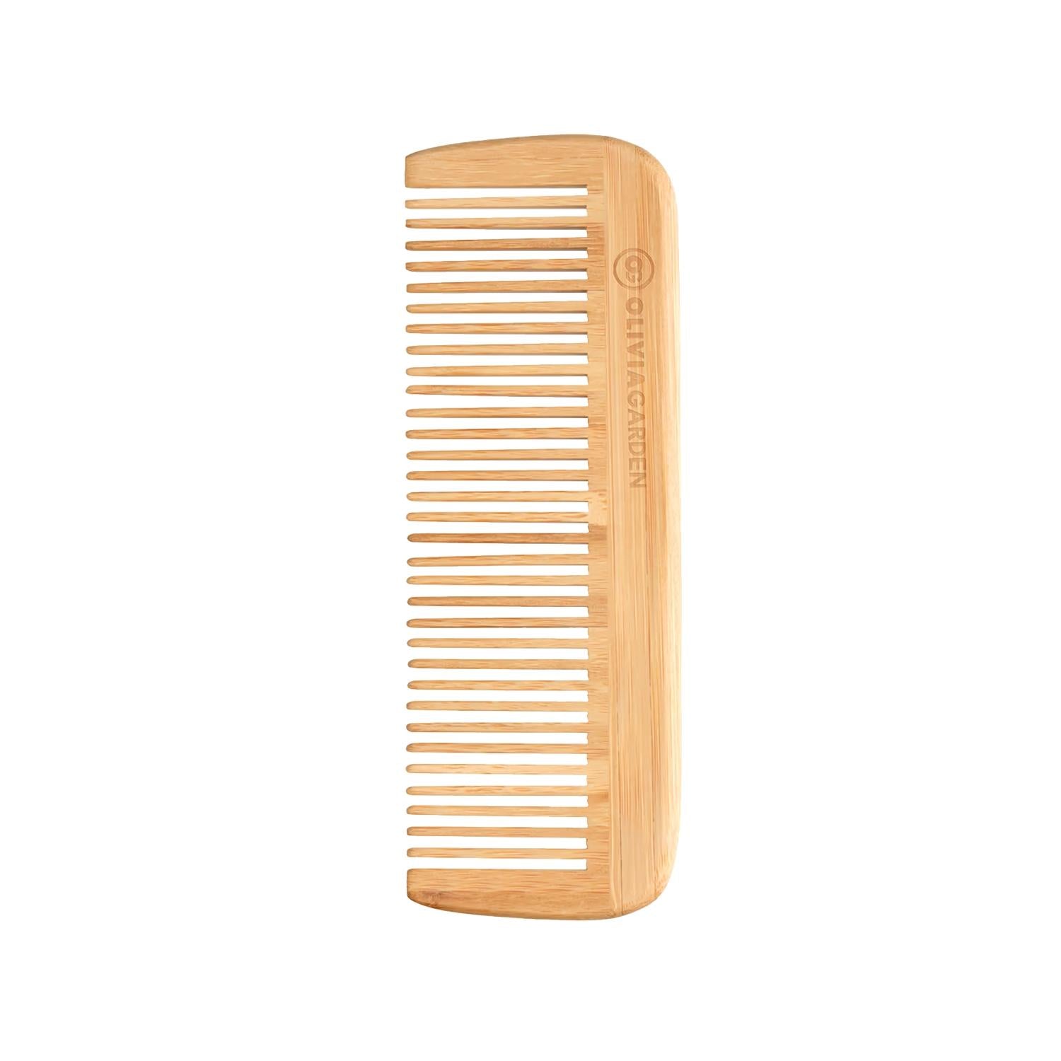 Olivia Garden Bamboo Touch Comb: Gentle Detangling, Eco-Friendly Hair Care - Sustainable Bamboo Comb for Smooth & Healthy Hair