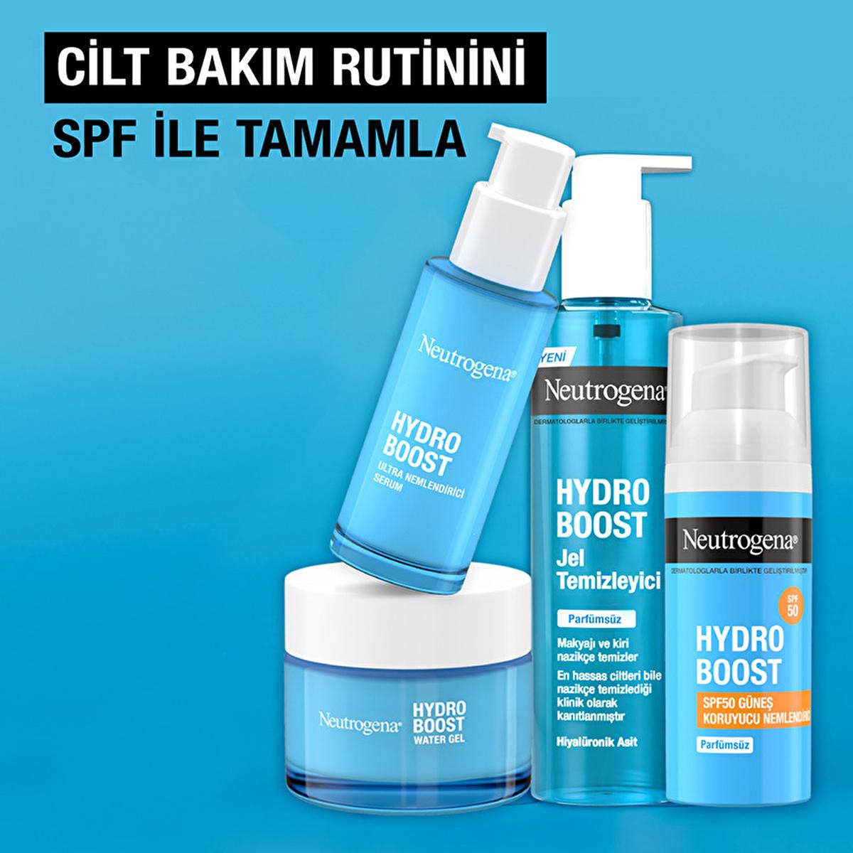 Neutrogena Hydro Boost SPF 50 Sunscreen Moisturizer: Hyaluronic Acid Daily Sun Protection for Face - Non-Greasy, Lightweight