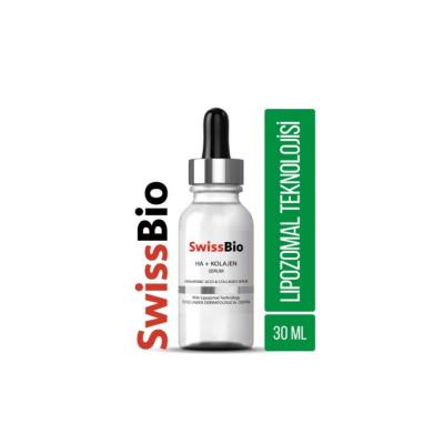 SwissBio Anti-Aging Facial Serum with Hyaluronic Acid & Collagen - Hydrating, Firms Skin, Reduces Fine Lines - 30ml